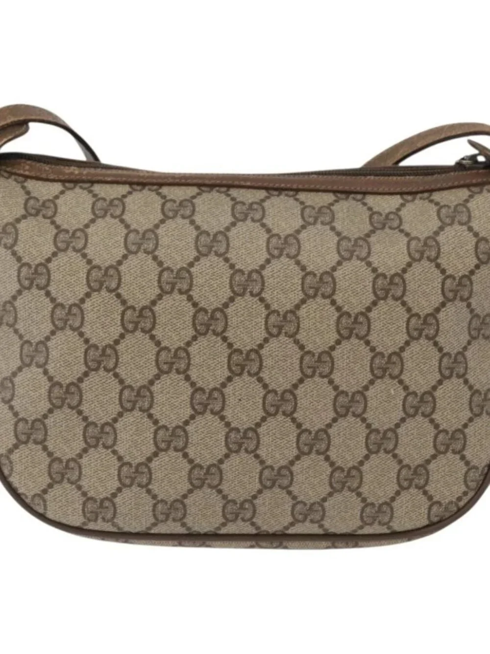 GUCCI GG Supreme Web Sherry Line Bag PVC Beige Gold 56 02 032 Auth bs33419 - Picture 2 of 16